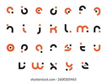 alphabet letter logo bundle or vector letter logo set