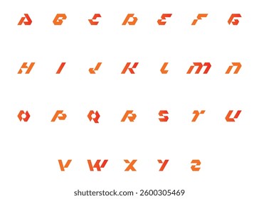 alphabet letter logo bundle or vector letter logo set