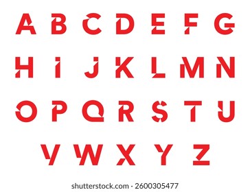 alphabet letter logo bundle or vector letter logo set