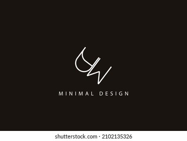 Alphabet letter AM logo design art line