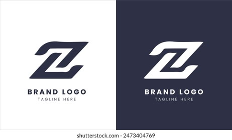 Diseño del logotipo de la letra del alfabeto o logotipo inicial de la letra para la marca 