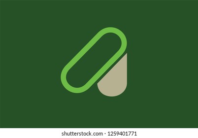 alphabet letter A logo design suitable for a company or business