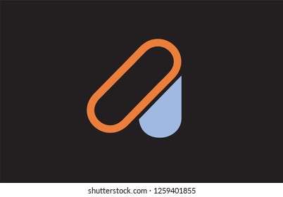 alphabet letter A logo design suitable for a company or business