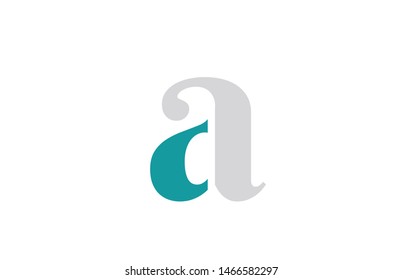 a alphabet letter logo design suitable for a company or business. Green white grey colors
