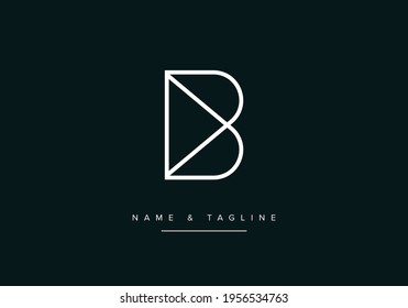 Alphabet letter Logo icon B