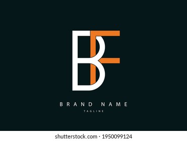 Alphabet letter logo icon BF or FB
