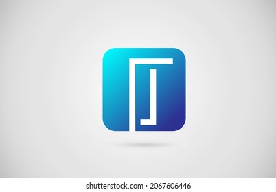 I alphabet letter logo icon. Creative design for business and company
