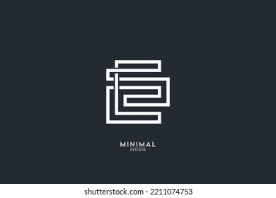 Alphabet letter LS, SL icon logo vector.