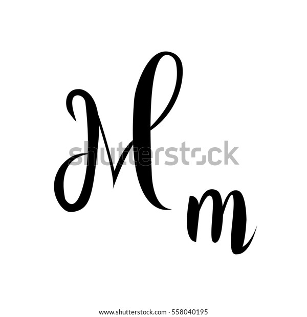 アルファベットの文字mの文字のベクター画像の書籍 のベクター画像素材 ロイヤリティフリー
