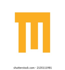 alphabet letter m logo design