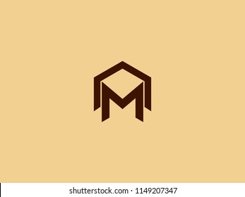 ALPHABET AM OR LETTER MA LOGO FOR INITIALS LOGO DESIGNS OR ILLUSTRATION USE