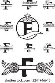 Diseño de letra alfabeta monograma. logotipo de boda