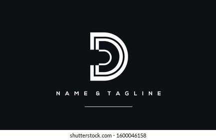 Alphabet letter monogram icon logo D,  , Symbol D, Monogram D