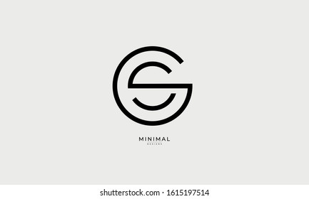 Alphabet Letter Monogram Icon Logo GS Or SG