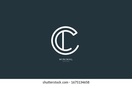 alphabet letter monogram icon logo CC