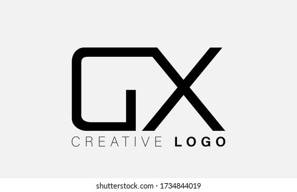 Alphabet letter monogram icon logo GX or XG
