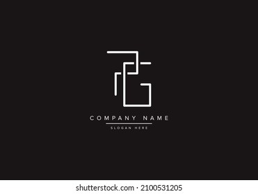 Alphabet letter monogram icon logo PG