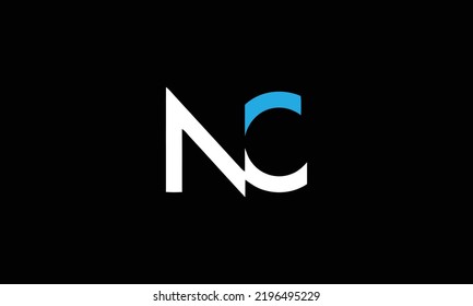 Alphabet letter monogram icon logo CN or NC