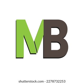 Icono de letra alfabética logotipo de icono de monograma MB.Icono de diseño de icono de la letra MB.Logotipo de letra MB o BM. Hermoso atractivo creativo moderno inicial MB BM B M icono de la letra inicial