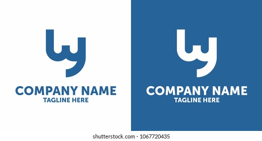 Alphabet and Letter monogram logo template vector design