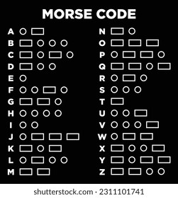 alphabet letter morse code design