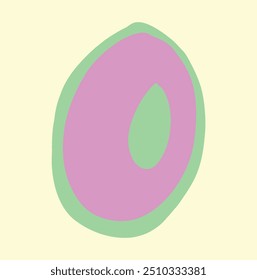 Alphabet Letter O  Cartoon style