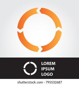 Alphabet Letter O Logo. O Letter Design Vector with O letters.