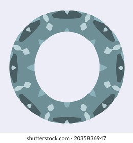 alphabet letter o mandala vector art