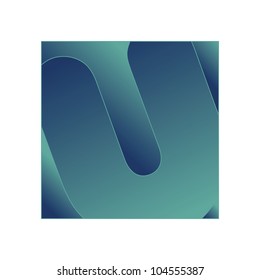 Alphabet letter on a gradient background