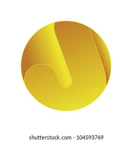 Alphabet letter on a gradient background