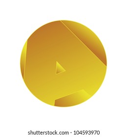 Alphabet letter on a gradient background