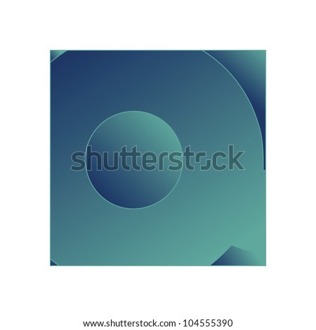 Alphabet letter on a gradient background