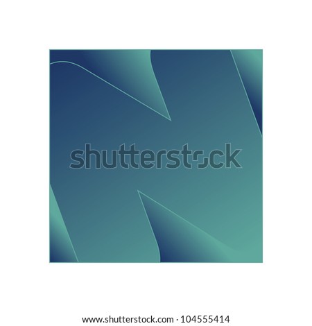 Alphabet letter on a gradient background