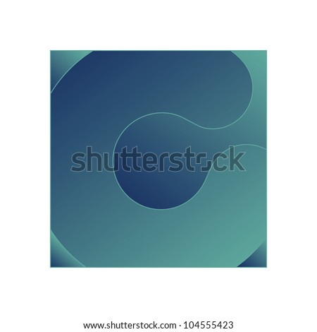 Alphabet letter on a gradient background