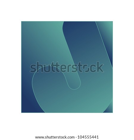 Alphabet letter on a gradient background