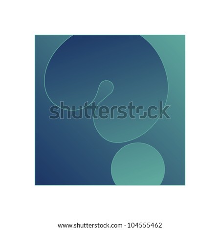 Alphabet letter on a gradient background