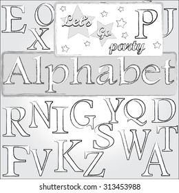 Alphabet letter P . Party time .