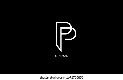 Alphabet letter PP icon logo