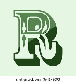 alphabet, letter R
