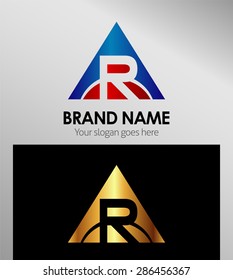 Alphabet Letter R logo 