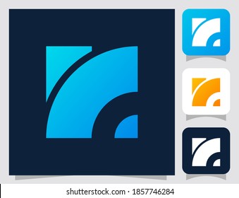 alphabet letter r logo icon in outline and solid style, suitable for UI, app button, business or company logo, etc.. UI r letter logo icon
