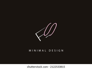 Alphabet letter SE logo design line art