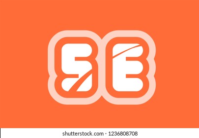 alphabet letter se s e logo combination design suitable for a company or business