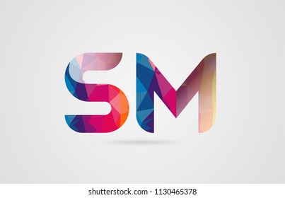 Alphabet Letter Sm S M Logo Stock Vector (Royalty Free) 1130465378 ...