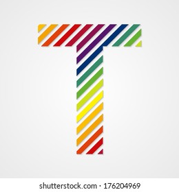 Alphabet. Letter T