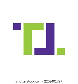 Buchstabenbuchstabe t Logo Symbol-Design