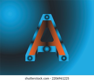 ALPHABET LETTER TEMPLATES DESIGN ELEMENT