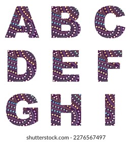 ALPHABETSCHREIBEN MIT STRUKTURDEKORATION