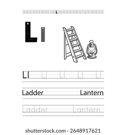 Alphabet Letter Tracing Activity Pages for Preschool and Kindergarten Kids