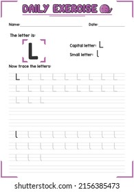 697 Letter l worksheet Images, Stock Photos & Vectors | Shutterstock